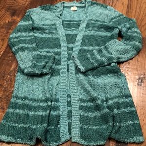 O'Neill sweater knitted teal and blue so soft and cute